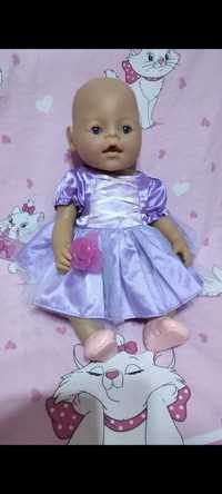 Кукла лялька типу Baby born+коляска тростинкою. Все працює