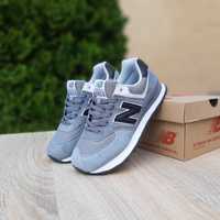 Жіночі кросівки New Balance 574 сірі чорна N  Розміри 36-40р.