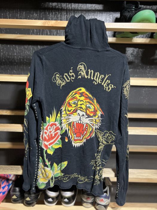Вінтажна кофта зіпка Ed Hardy