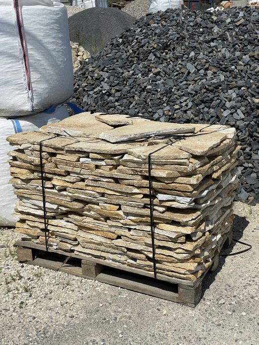 ŁUPEK NATURALNY Kamień Ogrodowy Elewacja Dzikówka Kominek