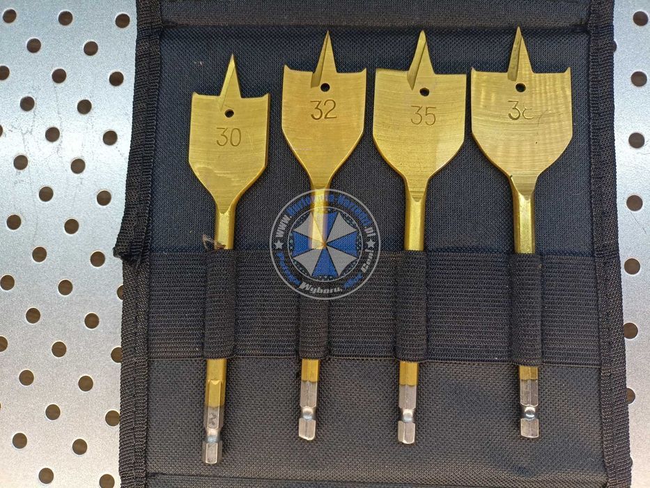 Wiertła łopatkowe do drewna 6-38mm 16szt. wiertła piórowe do drewna