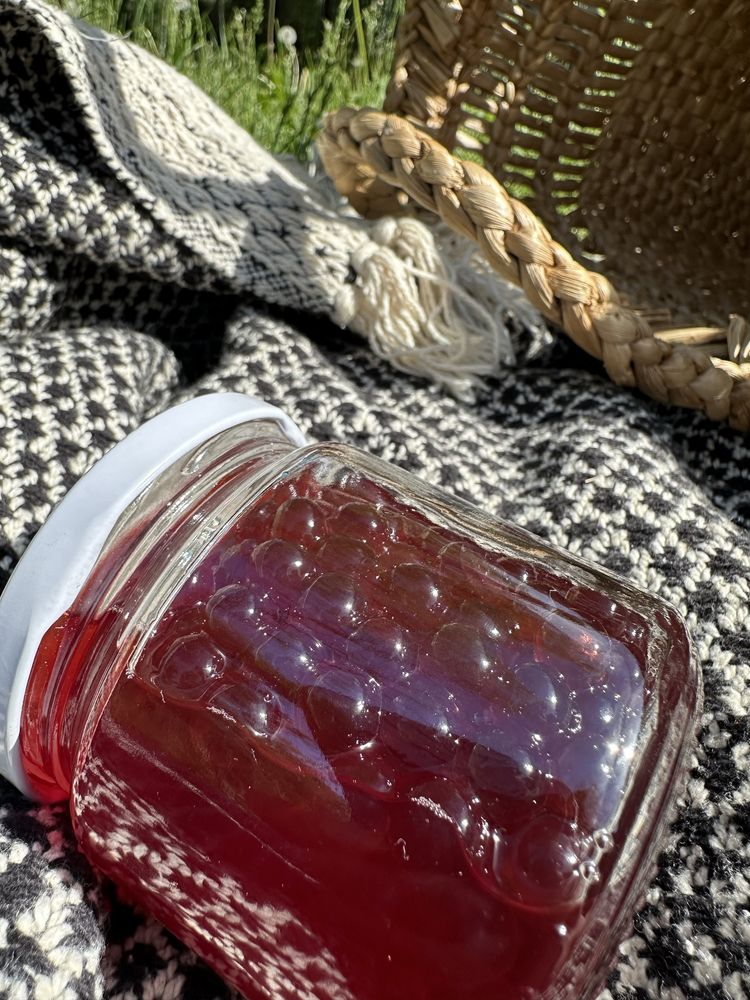 Солодкі джусболи для коктейлів bubble tea. Кульки з соком для бабл-ті