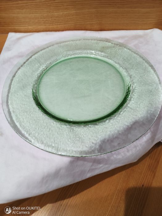 ZESTAW 7 SZT. | Eleganckie Szklane Podtalerze "Kominkowa Zieleń" | Sty