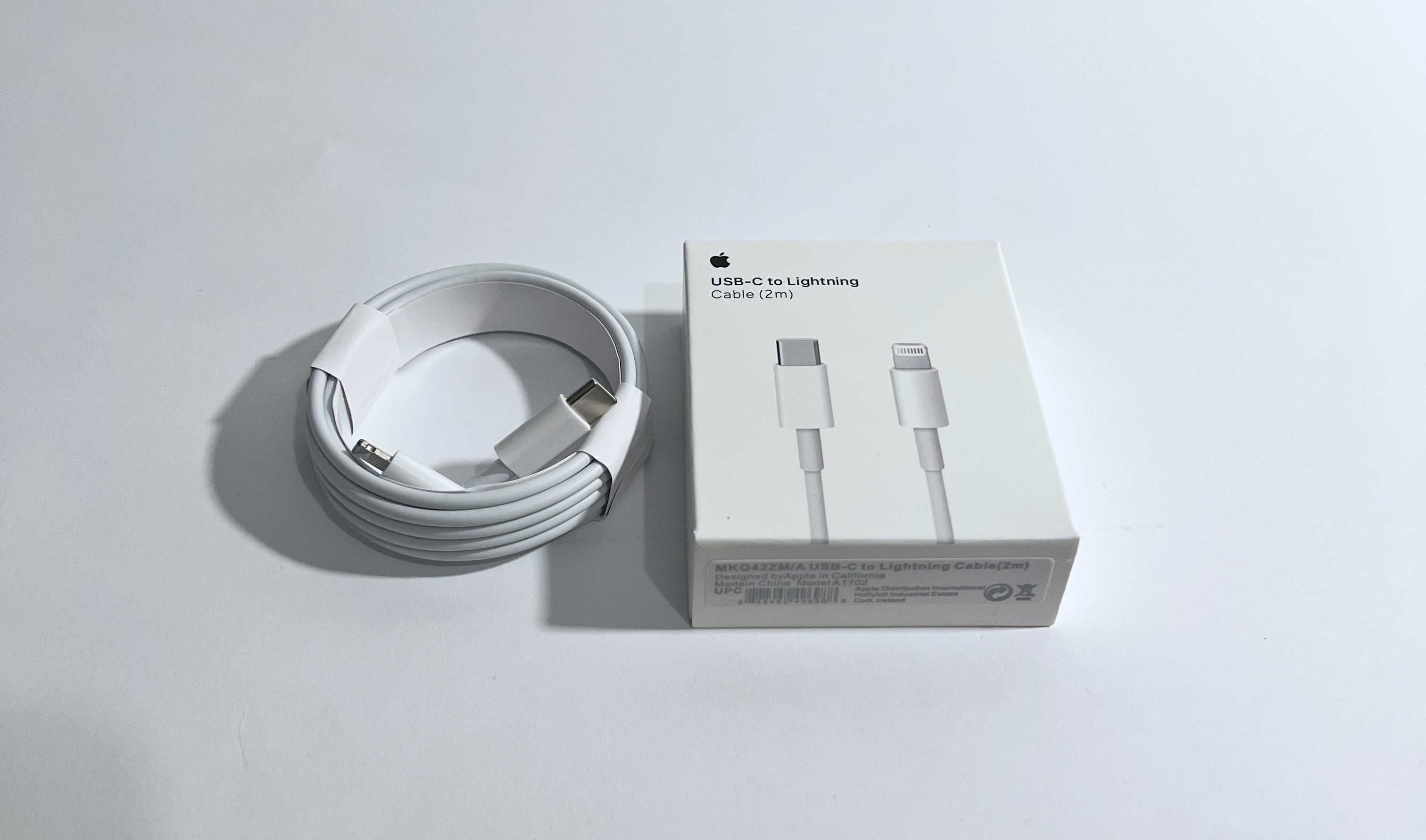 Ładowarka przewód kabel 2 METRY + kostka USB-C 20W iPhone iPad 2M