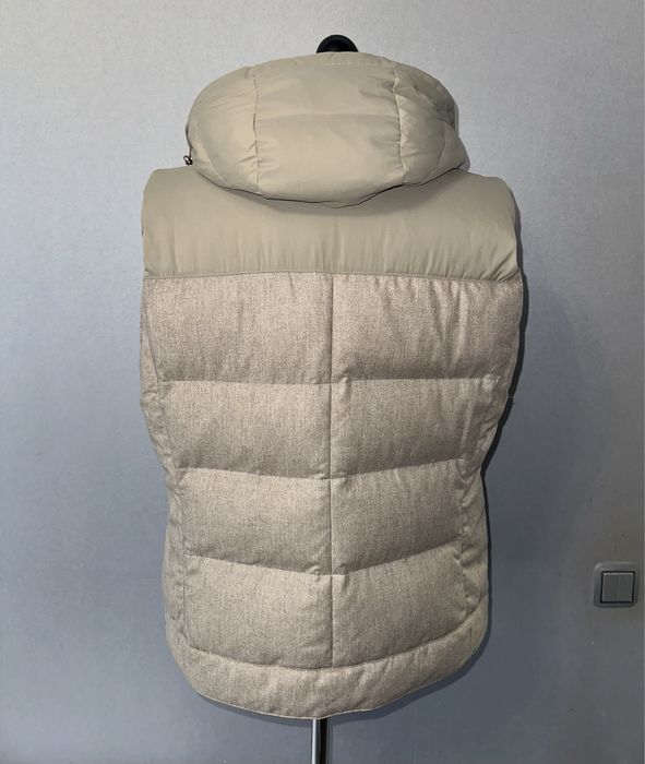 Жилетка из шерсти, кашемира и шелка Brunello Cucinelli