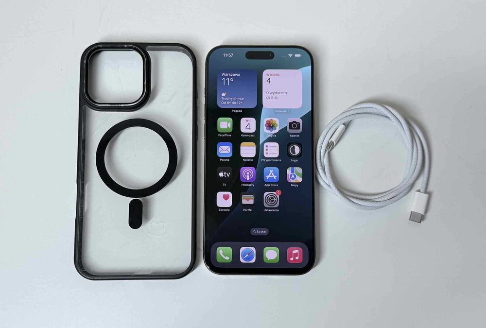 Apple iPhone 16 Pro Max 256Gb + kabel USB GW.