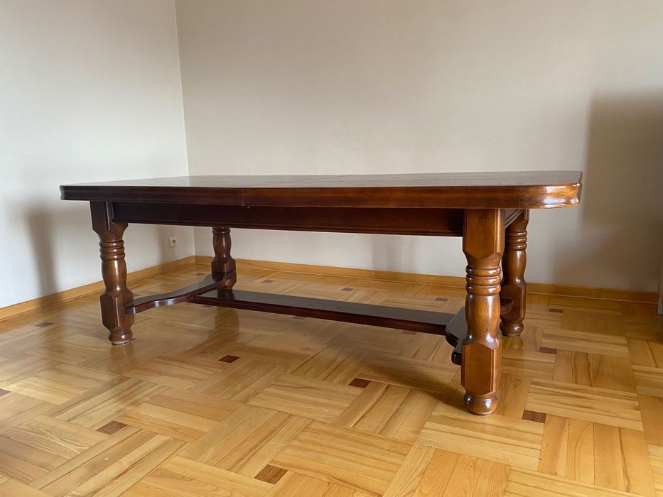 Solidny stół drewniany 110×225 rozkladany