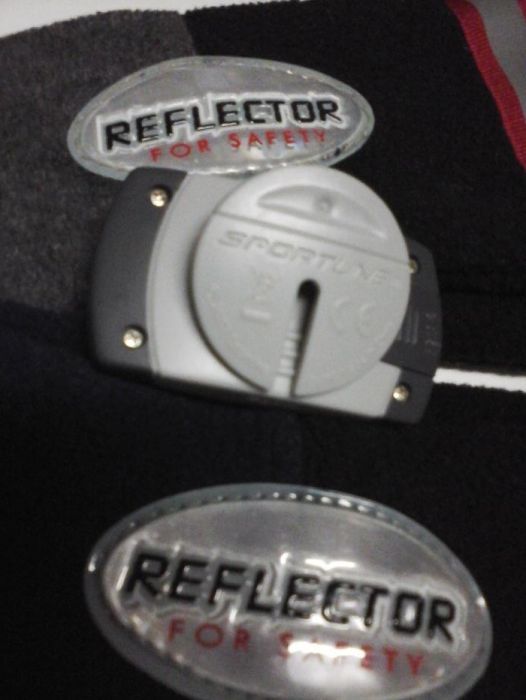 Bandelete REFLETOR c/Barra Fluorescente_GYM, Caminhadas, TRIATLO