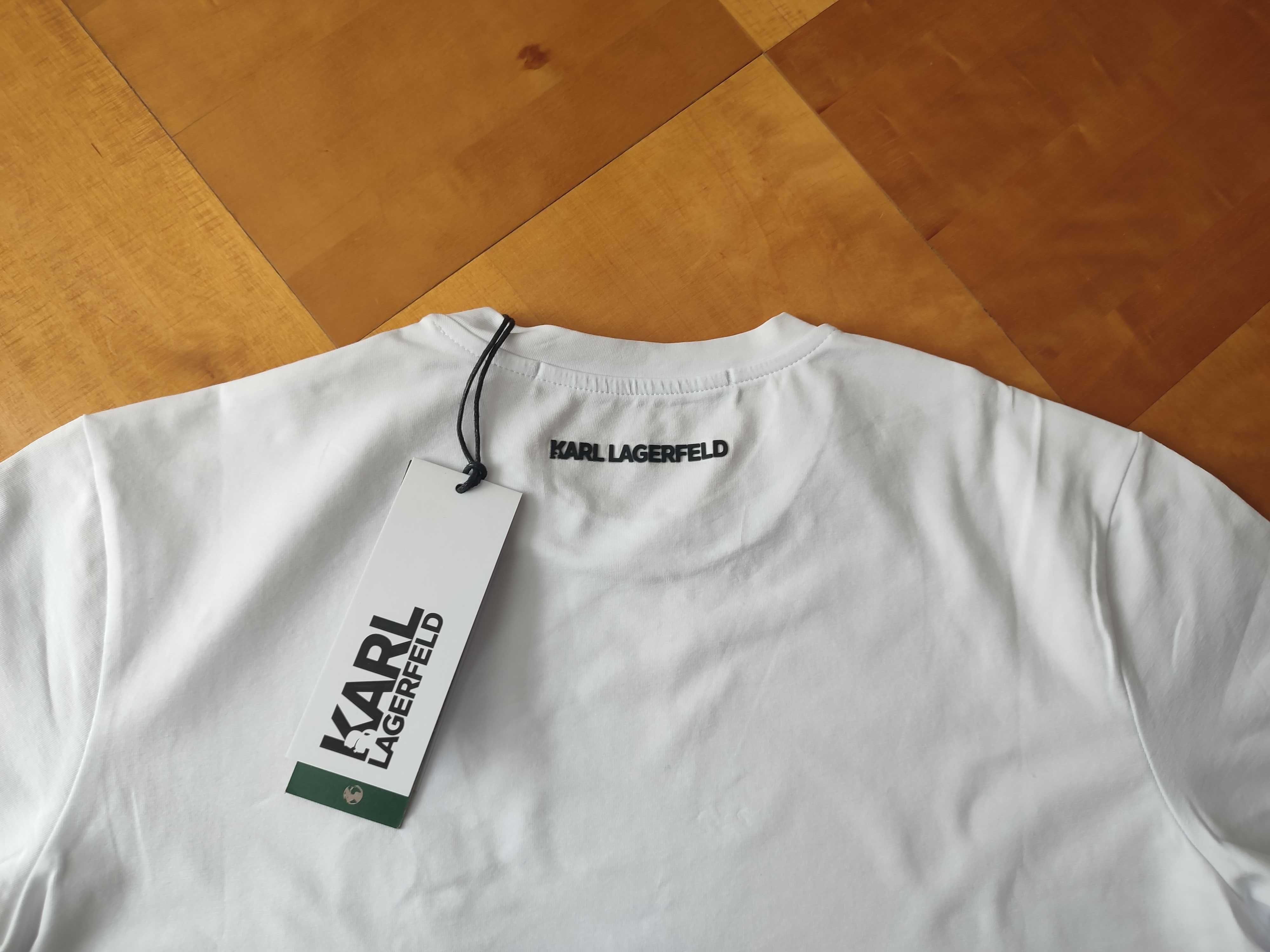 Karl Lagerfeld T-Shirt rozm.M koszulka biała
