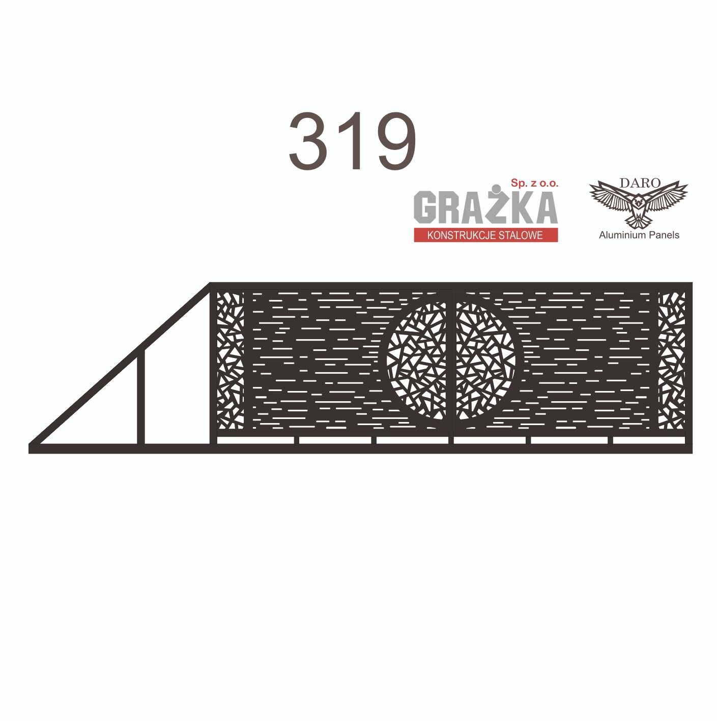 Brama przesuwna CNC 4mx1,42m ocynk+kolor PRODUCENT
