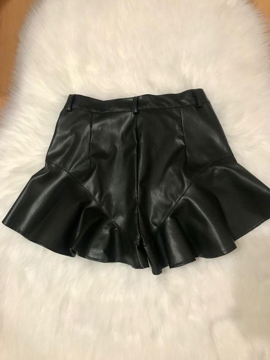 Шорти шкіряні plt 34 36 міні шорти мини шорты
