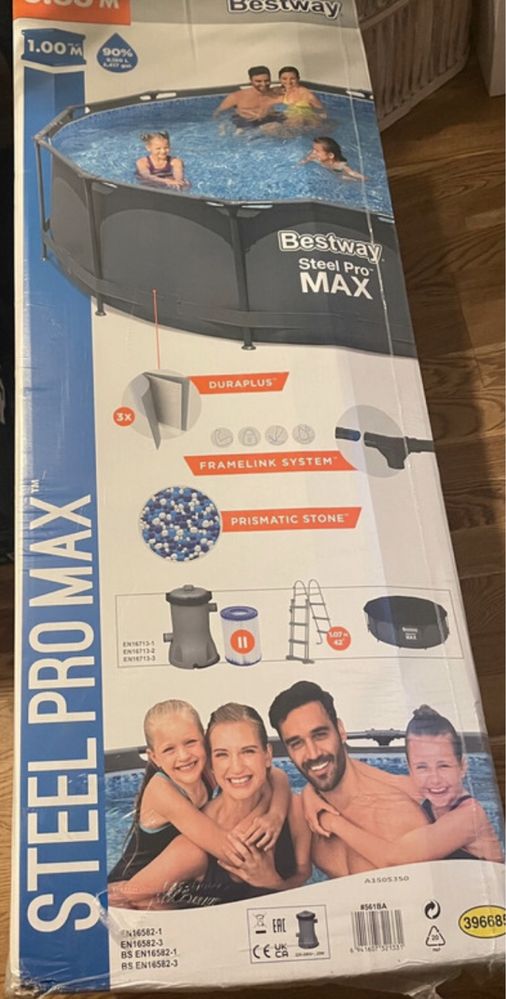 Basen stelażowy 9150 l Bestway Steel Pro Max - NOWY