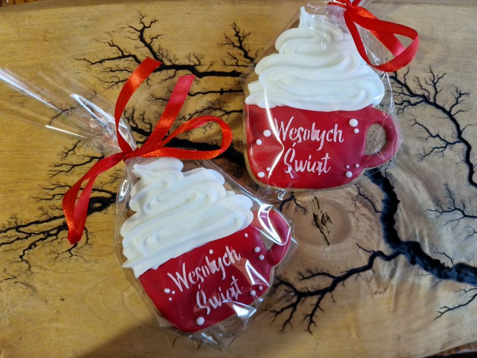 Pierniki kubek z pianką 10 cm