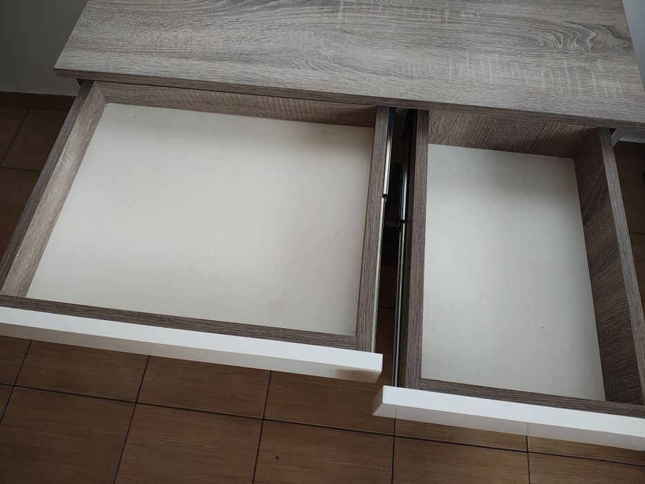 Biurko trulfa -biały połysk 90x50