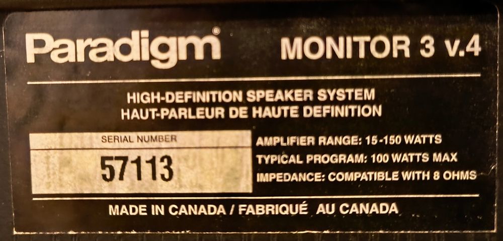 Kolumny podstawkowe Paradigm Monitor plus przewody 2x1,5m