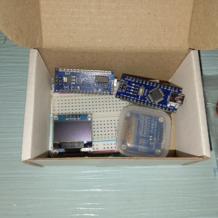 Ардуїно|Дисплей олед|Мотор
