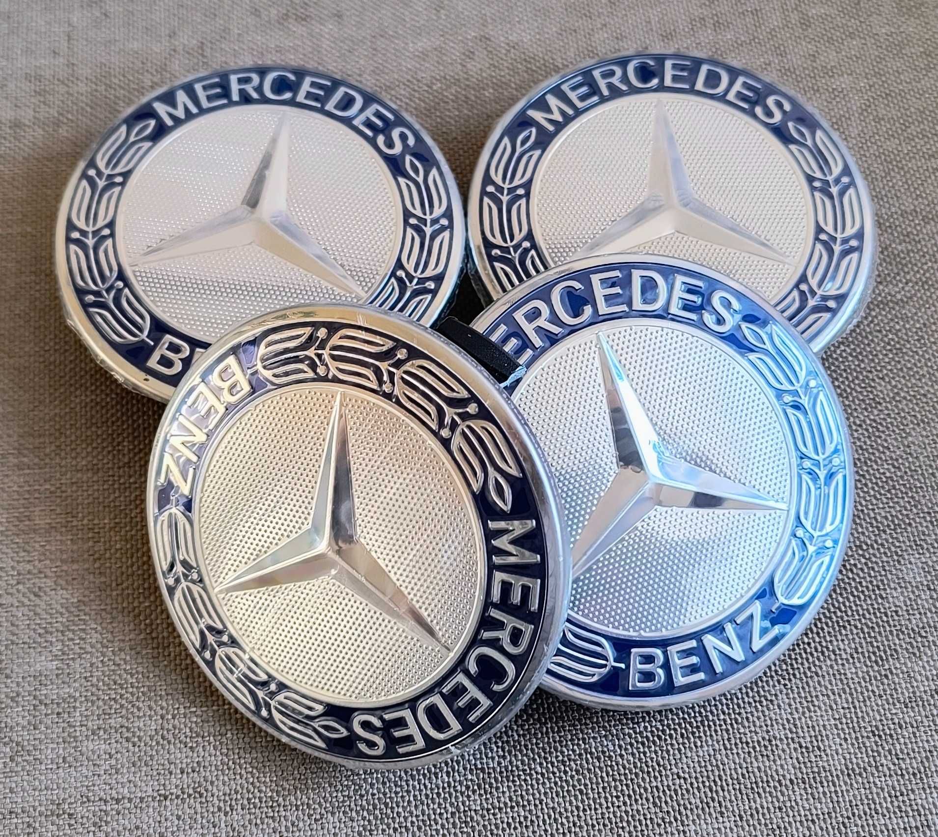 Dekielki zaślepki do alufelg mercedes kołpaki kołpaczki nowe