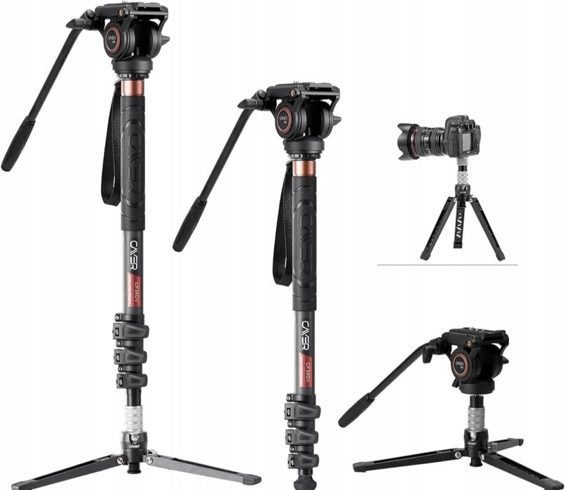 Statyw fotograficzny tripod do aparatu , kamery . Wysoki 183 cm