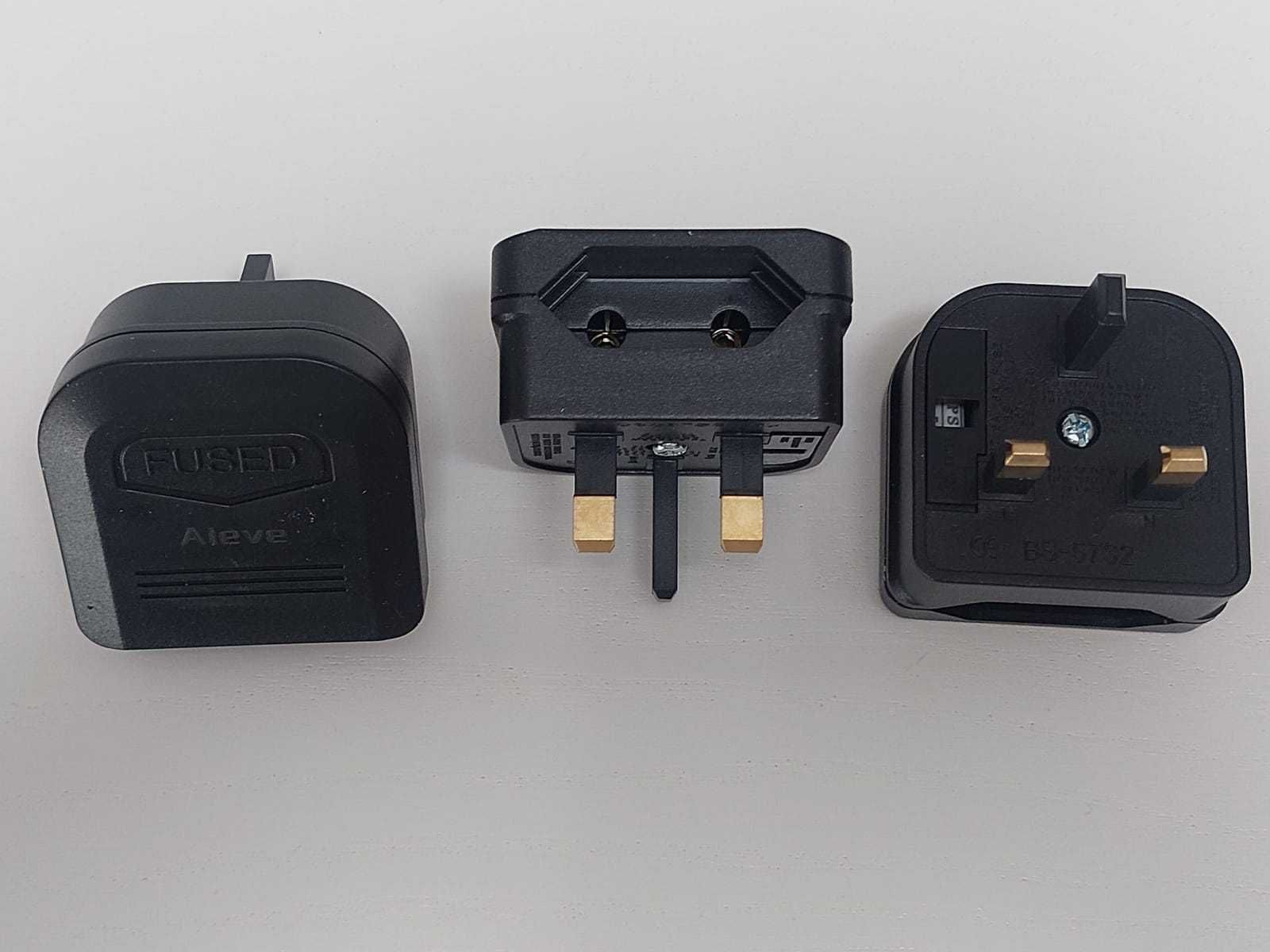 Adapter, przejściówka EU do UK 3szt