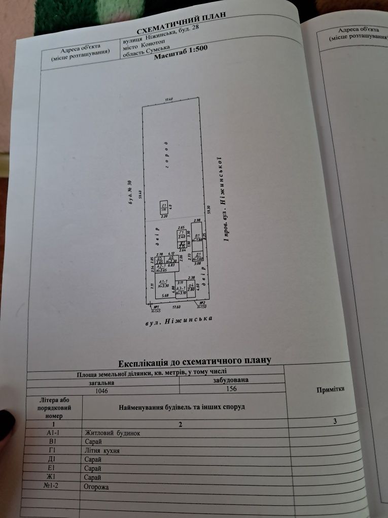 Продається участок по вул. Ніжинській,28 1/2 (разом 18 соток)
