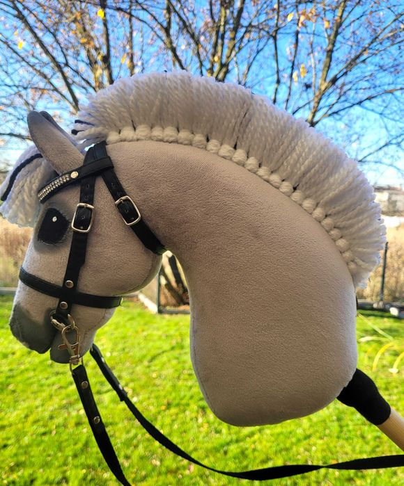 Konik Hobby Horse Fiord A4 ręcznie szyty z minky,zestaw z ogłowiem #19