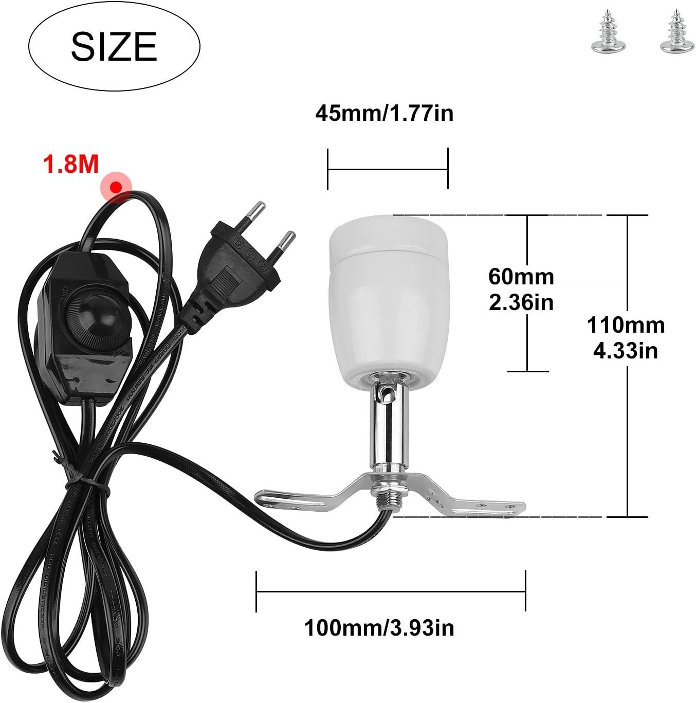 Lâmpada CPROSP UVB Turtle, Reptile Chauffage O360 °