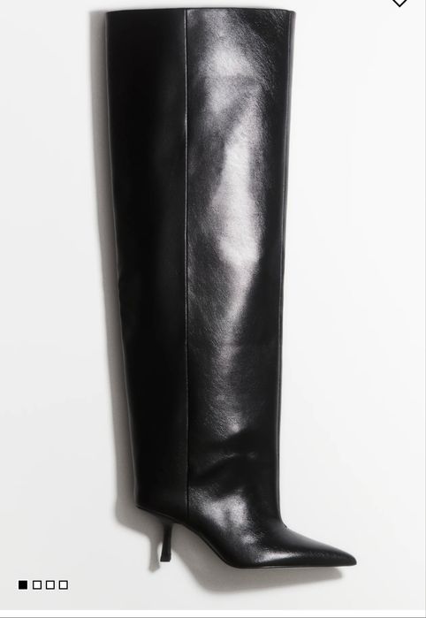 Високі сапоги ботфорти сапоги ботінки h&m