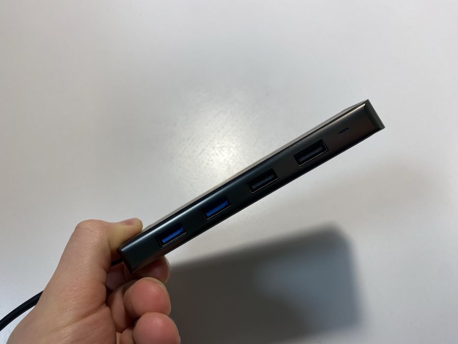 Usb-c хаб promate 9 in 1 з ethernet 1 гігабіт