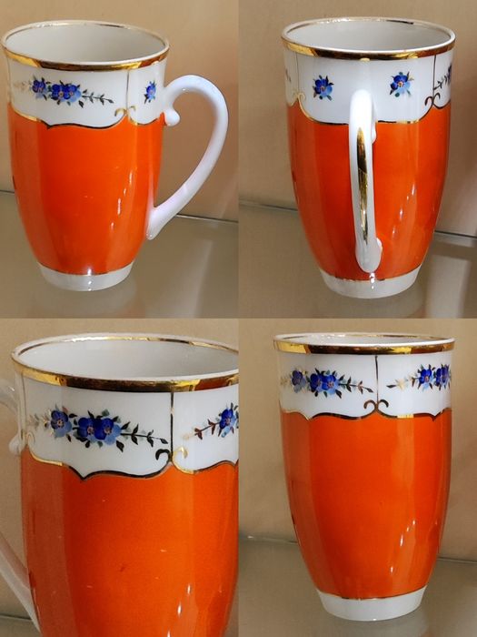 Чашка фарфоровая писатели, подстаканники посеребрянные, серебряные.