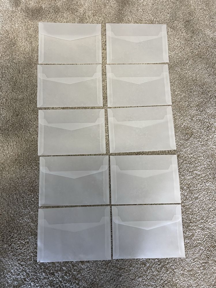 Envelopes para convites