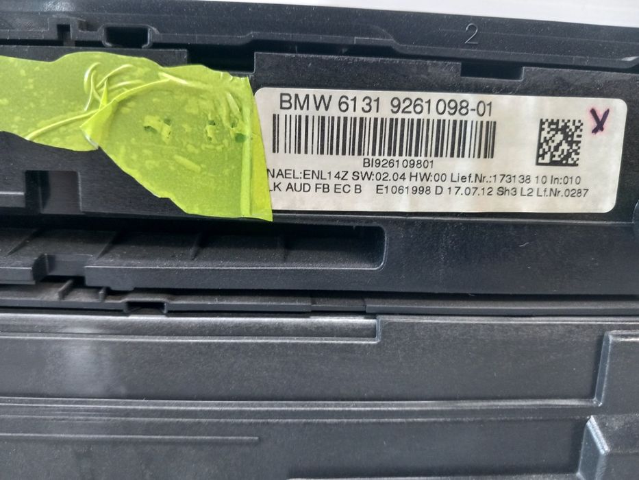 Painel autoradio comando sofagem AC BMW serie 3