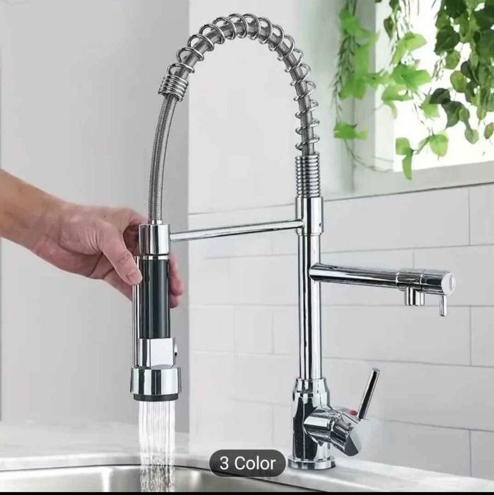 Torneira de cozinha MASTER CHEF 1 chuveiro profissional e bica giratór