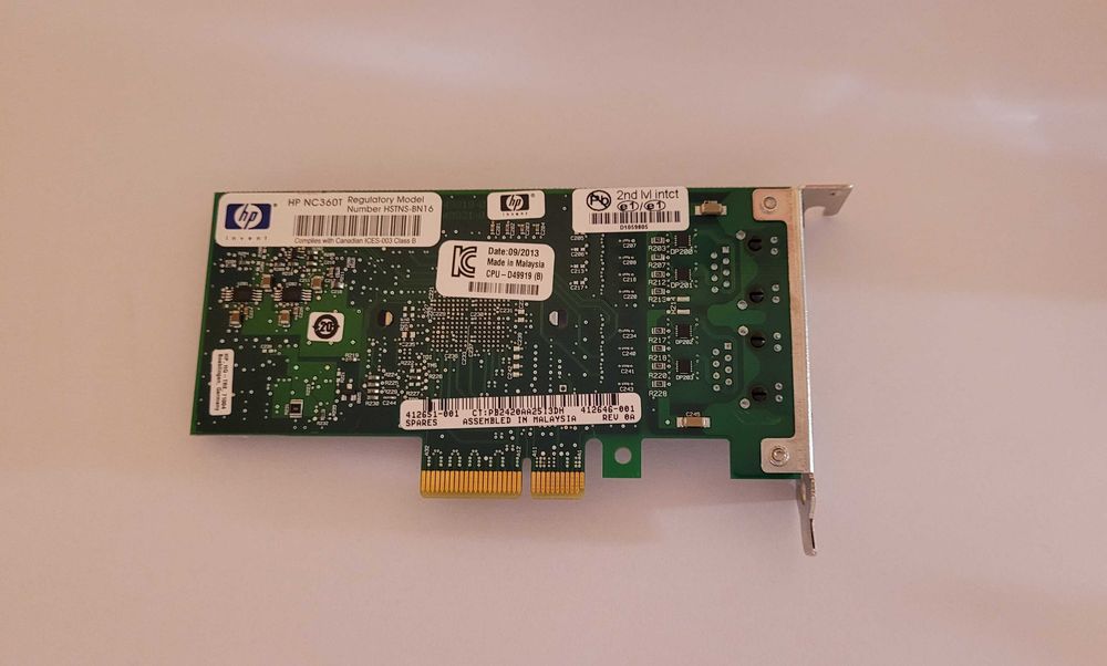Karta sieciowa Intel HPE NC360T Low Profile