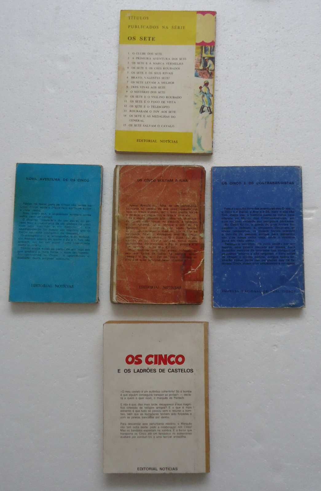 Livros Enid Blyton "Os Cinco" e "Os Sete"