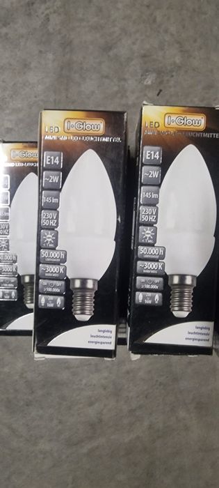 Żarówki LED I-Glow SMD – GU10, E14, E27, GU5.3 – razem około 190 sztuk