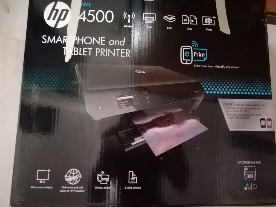 Impressora HP a funcionar