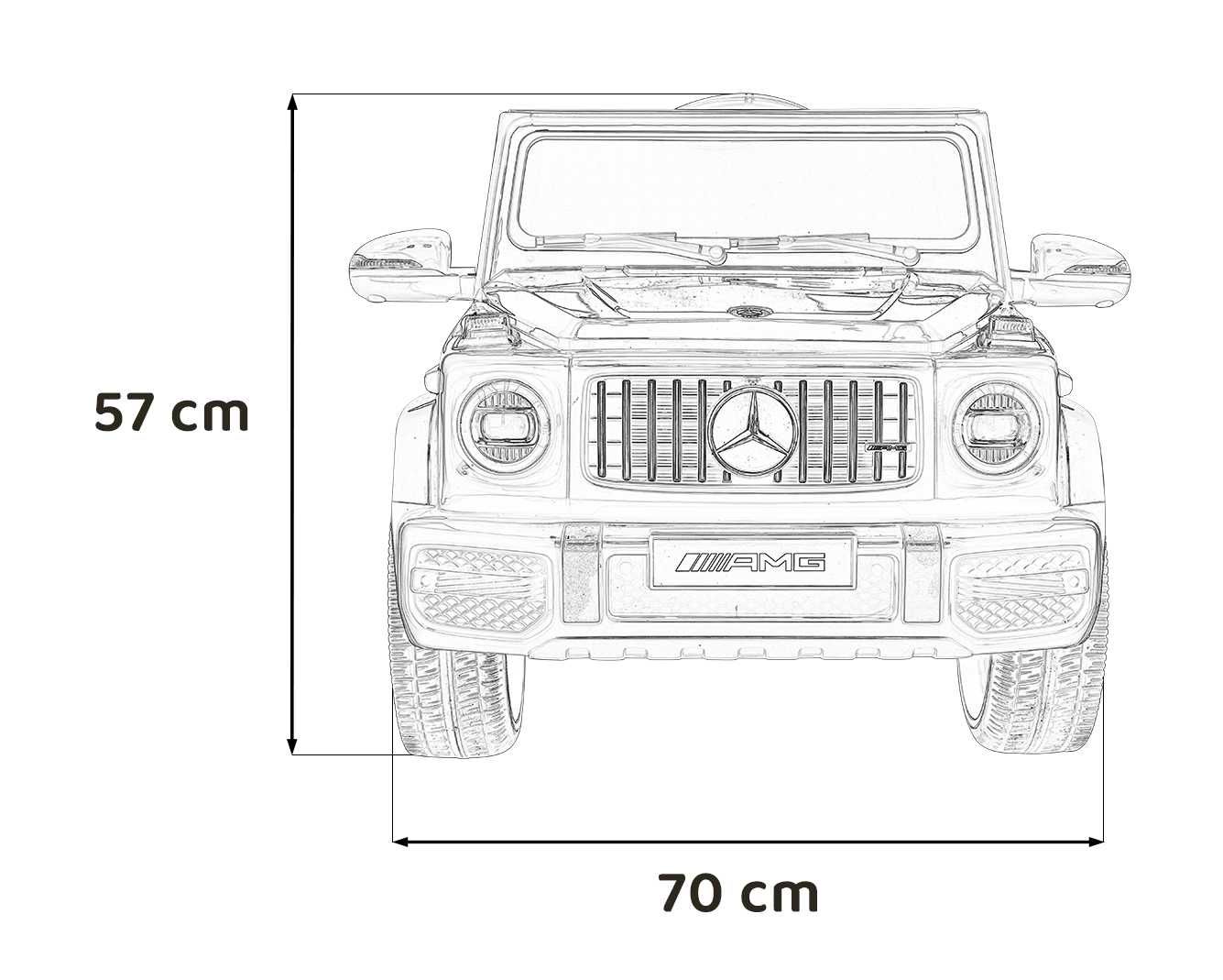 Autko na akumulator dla dzieci Mercedes AMG G63 Czerwony BBH-0002.CR