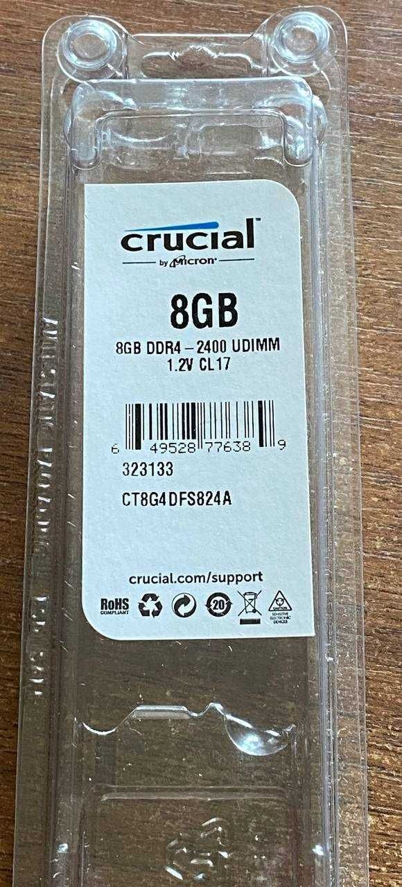Оперативна пам'ять Crucial DDR4 8 GB 2400 Mhz
