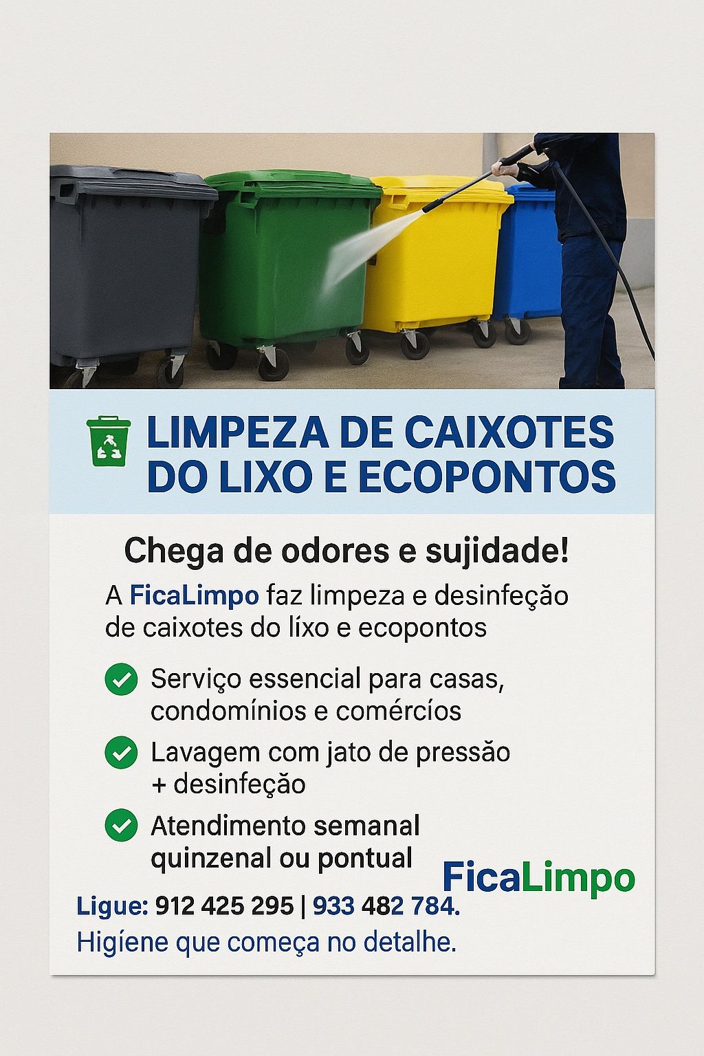 Limpeza de quiosque e toldos