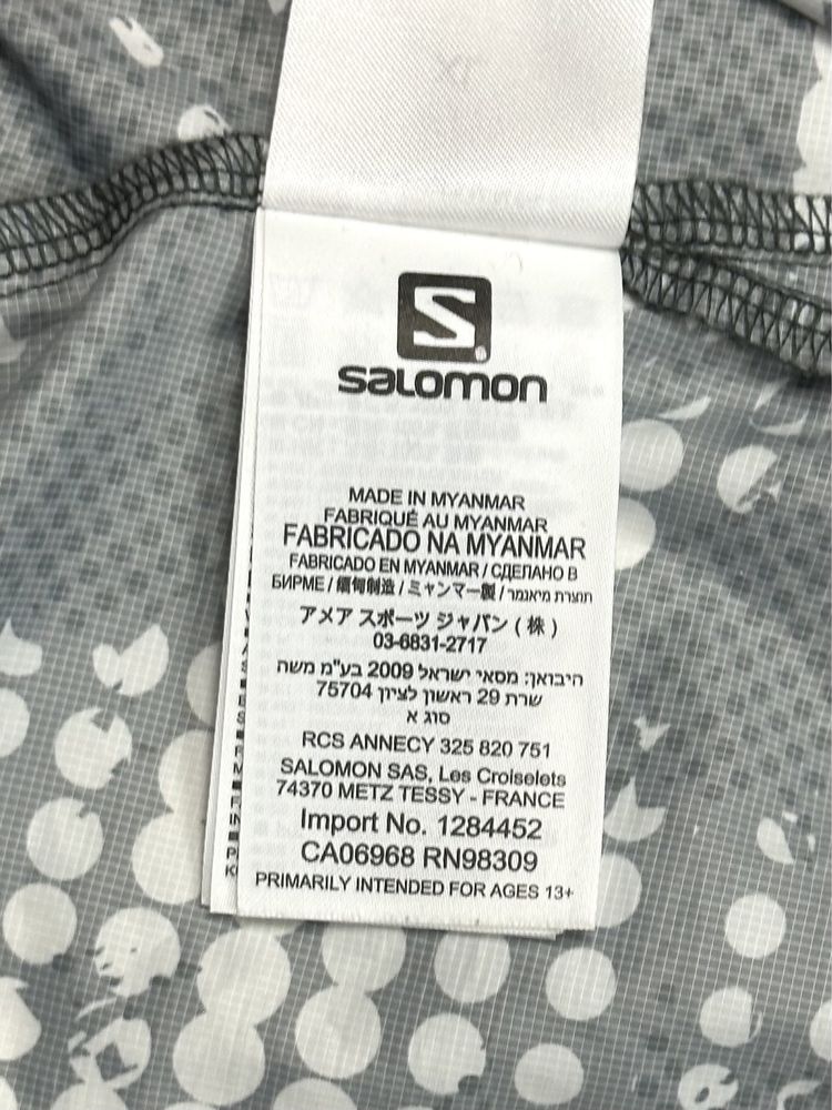 Salomon Fast Wing Graphic Cienka Kurtka Wiatrówka Męska Logowana r. XL