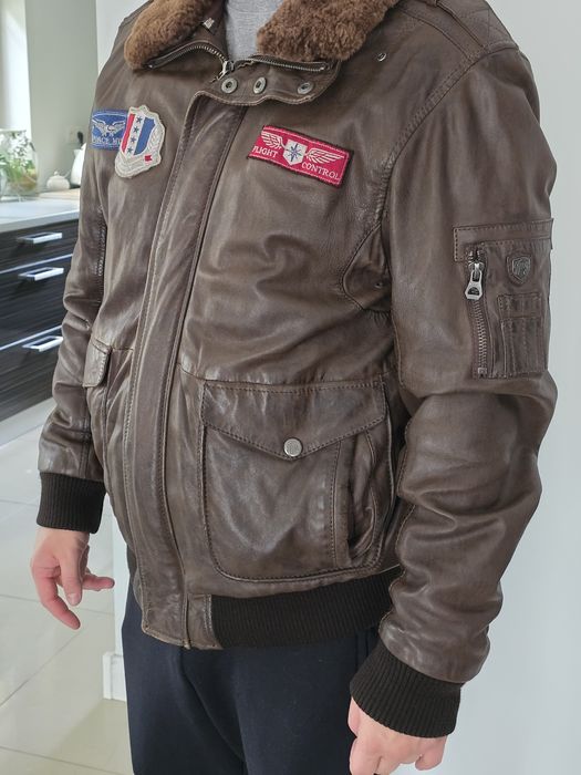 Kurtka skórzana L brązowa pilotka Gipsy
Kurtka skórzana marki Gipsy w
