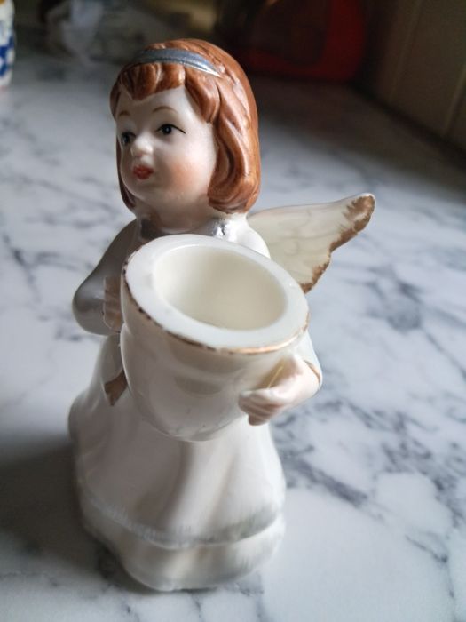 Статуетка ангел-підсвічник