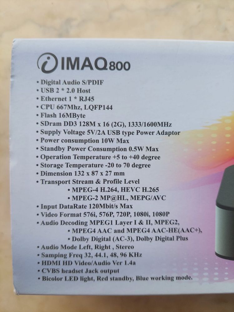 Imaq 800 4K STB HD