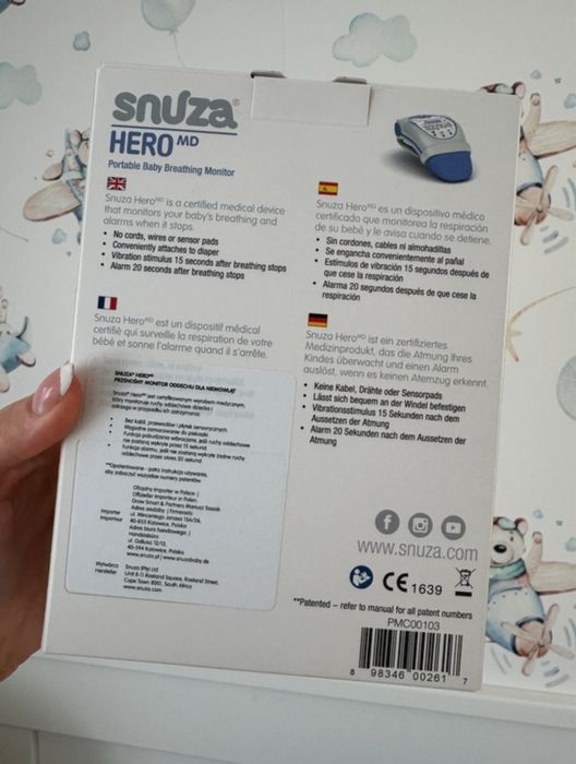 Nowy monitor oddechu SNUZA® hero md