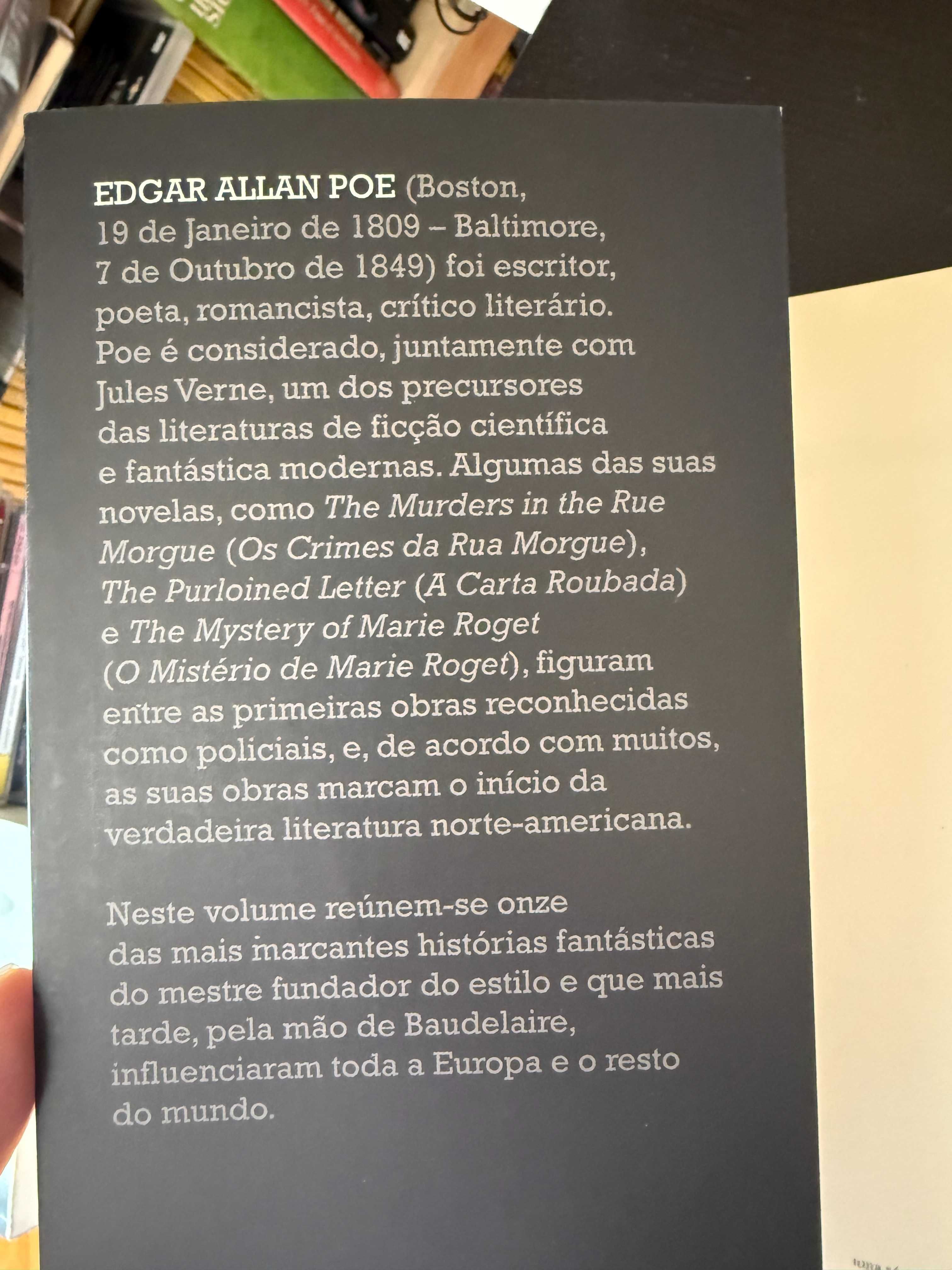 Edgar Allan Poe – Contos Fantásticos - Trad. João Costa