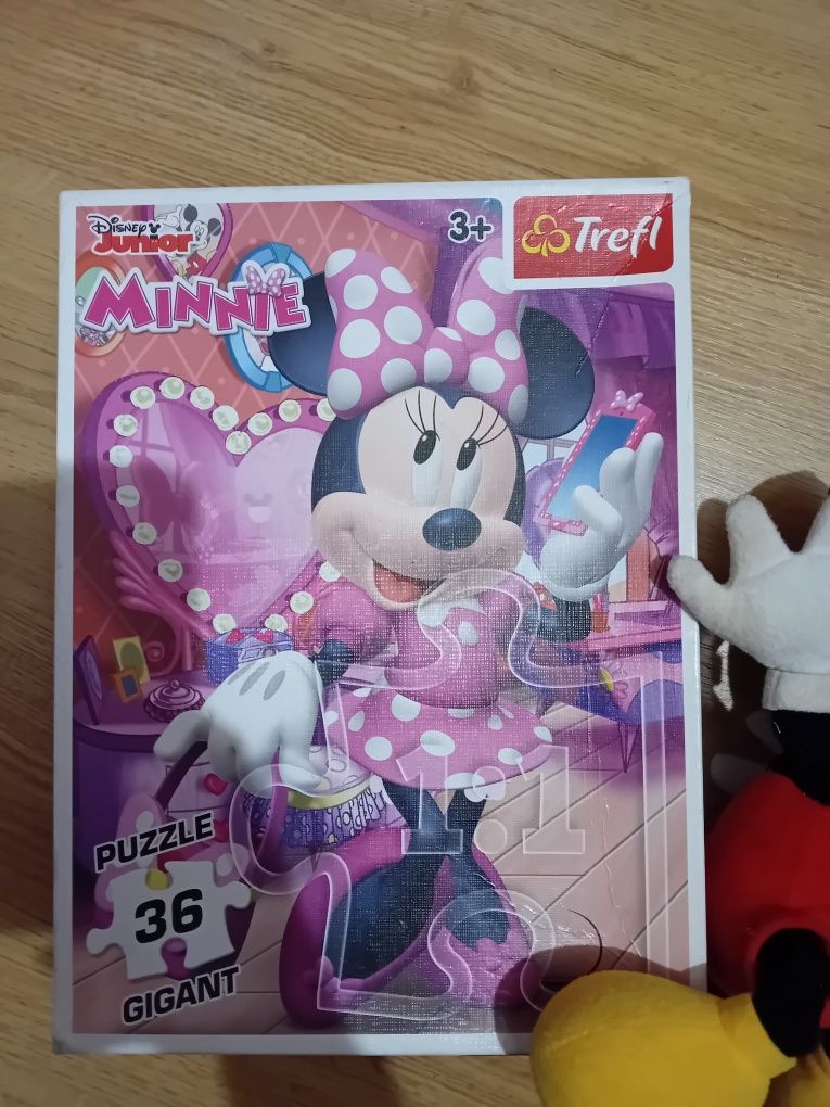 Miki i Minni Mouse Disney frefl maskotki + puzzle