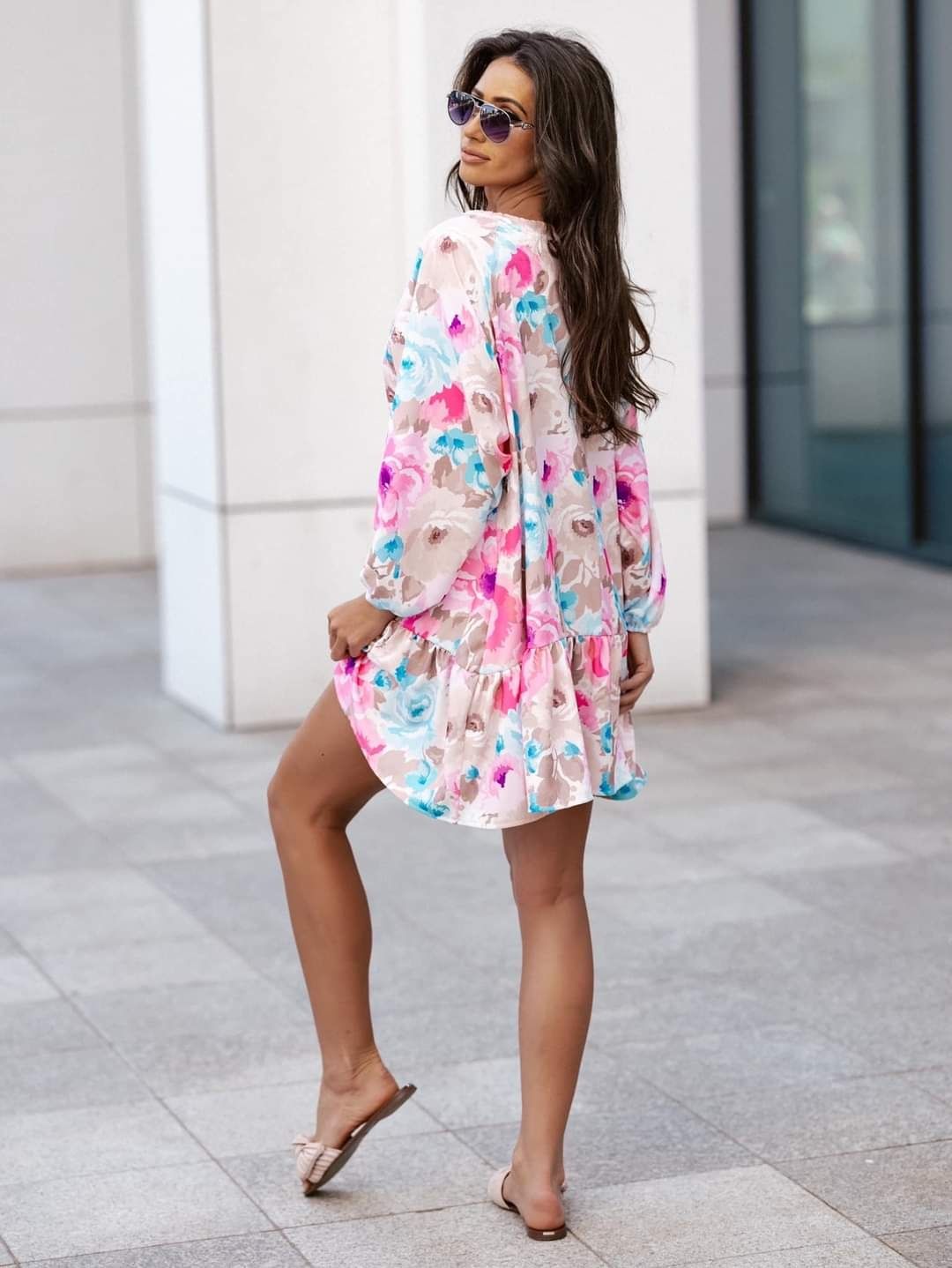 Sukienka Molly kolorowy print Me Gusta