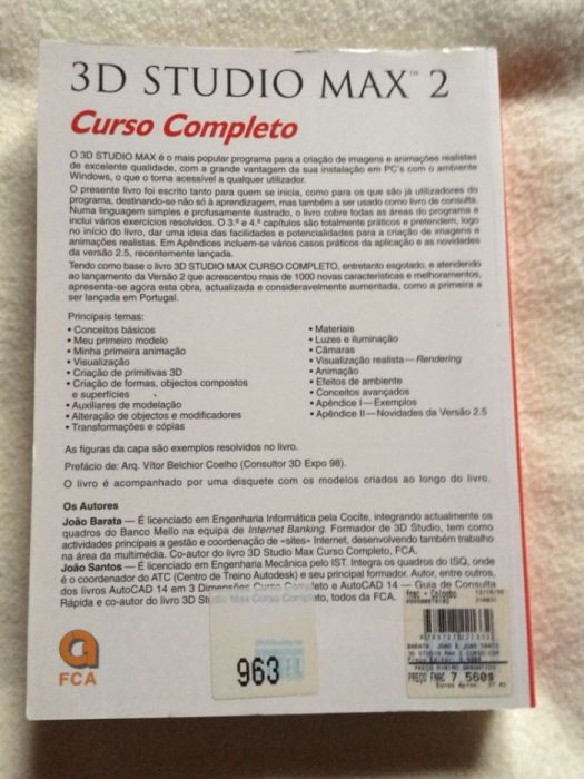 Livro 3D Studio Max 2 curso completo