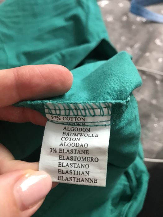 Zielone szorty spodenki spodnie rybaczki bawełniane rozm. 40 L #1