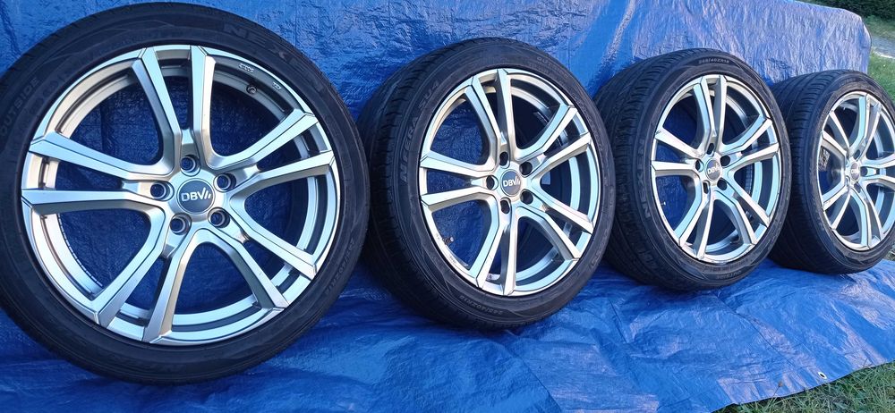 Felgi Koła 5x112 DBV 245/40/R18 NEXEN 6.5mm VW Skoda Audi Mercedes Sea